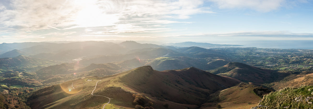 drone panorama touristique pays basque